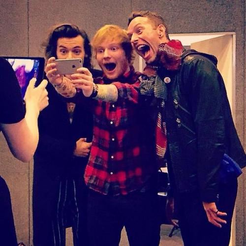 Harry Styles, Ed Sheeran e Chris Martin