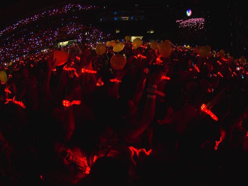 Flashmob em colaboração com fãs clubes do Coldplay, para os shows da banda  no Brasil